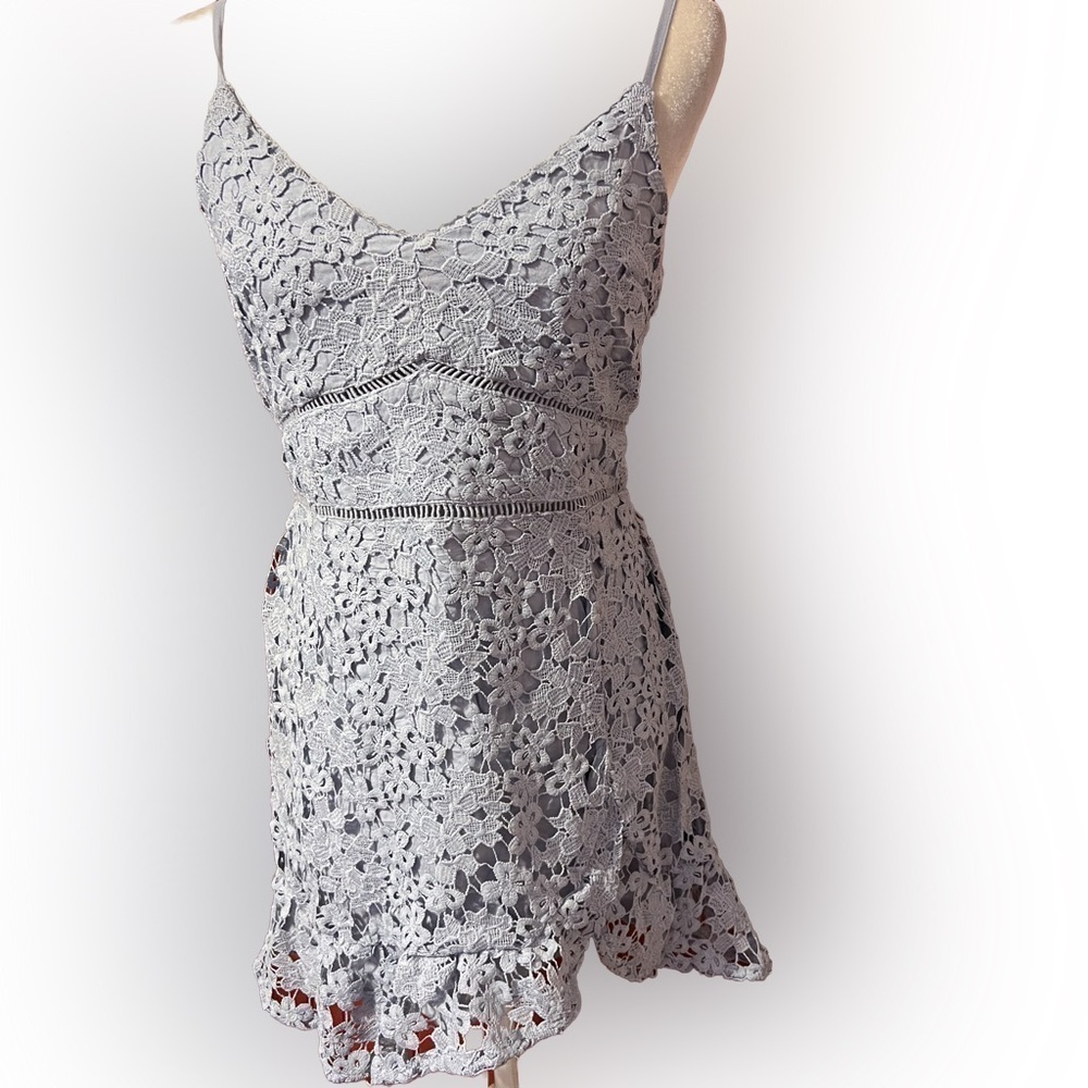 NWT Abercrombie & Fitch Blue Lace Dress LP
